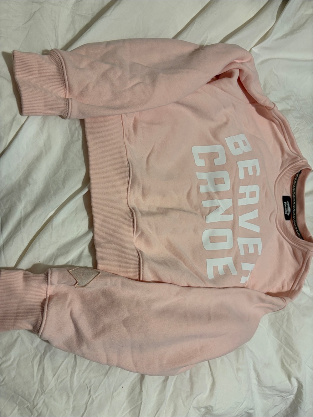Beaver Canoe Graphic Ladies Sweatshirt